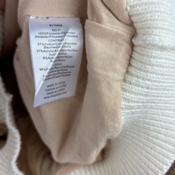 Anthropologie Dolan Left Coast Sherpa Quarter-Zip Pullover Sweater Size M - Picture 8 of 13